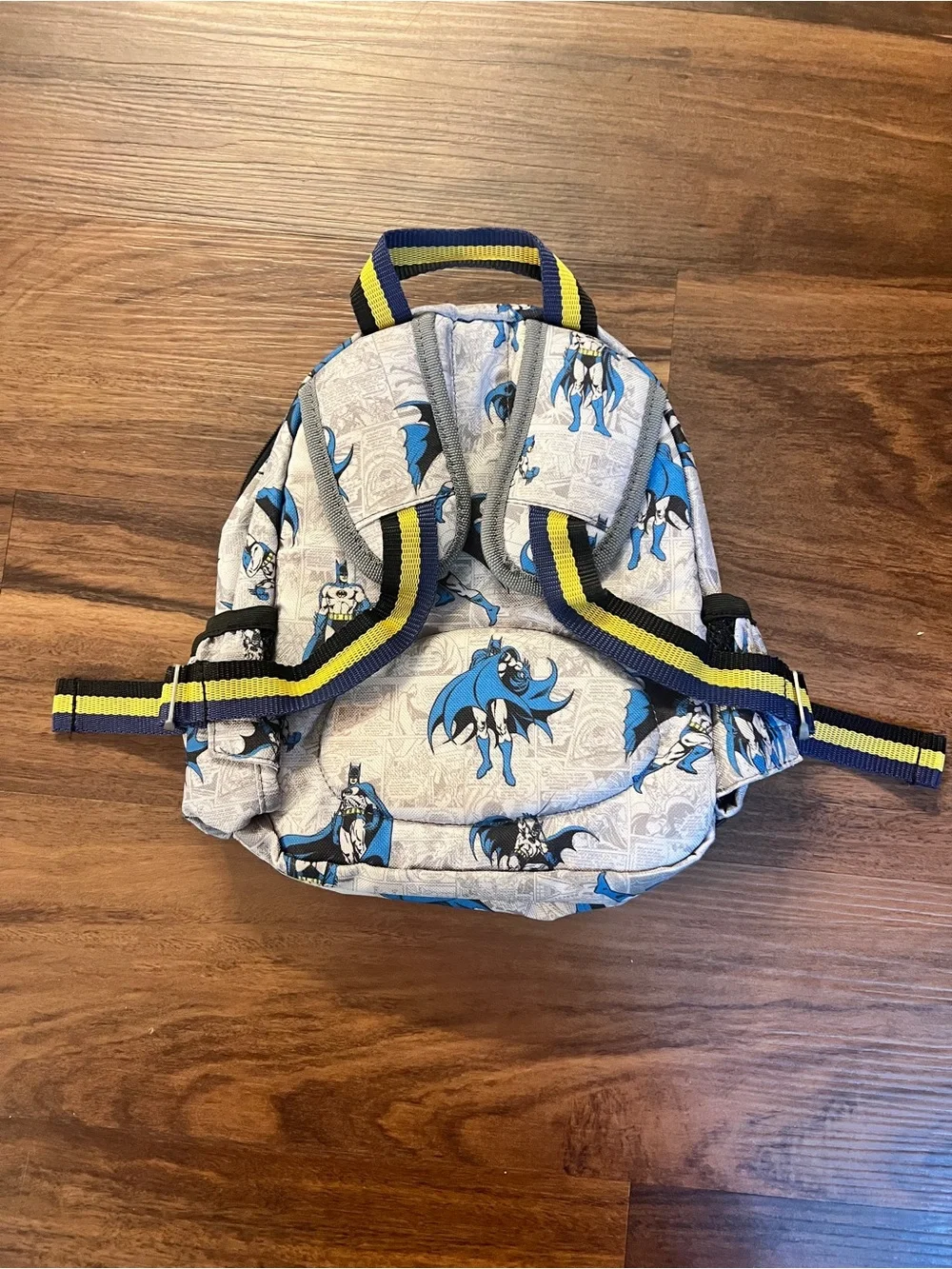 Pottery Barn Kids Gray and Blue Batman Mini Backpack